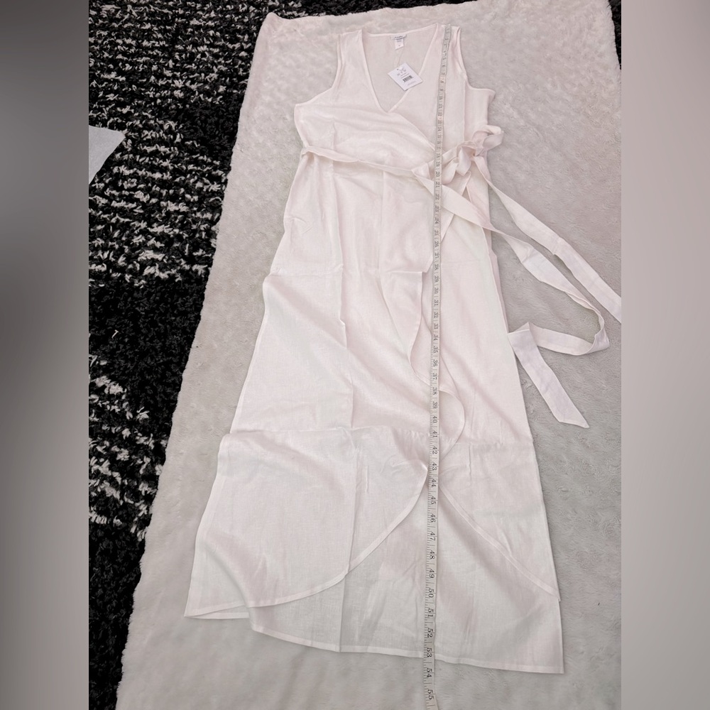 NWT- ANDIE The Maxi Wrap Dress in White Linen - Picture 8 of 9